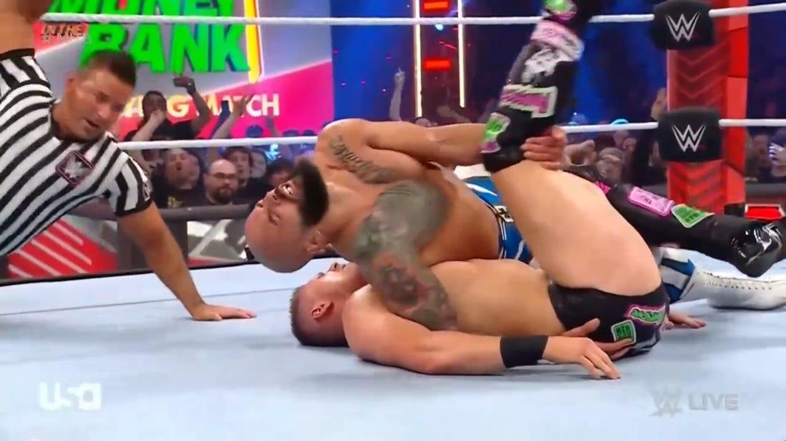 Ricochet qualifies for Money in the Bank by defeating The Miz with the Shooting Star Press | WWE on FOX